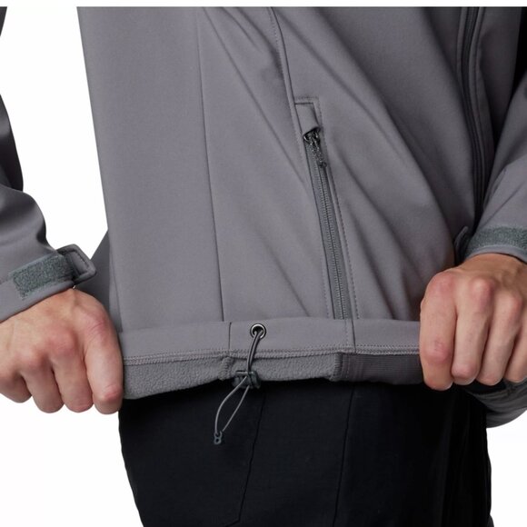 New Columbia Men’s Ascender Soft shell Jacket Size XXL tall Full Zip Gray NWT - Picture 7 of 14